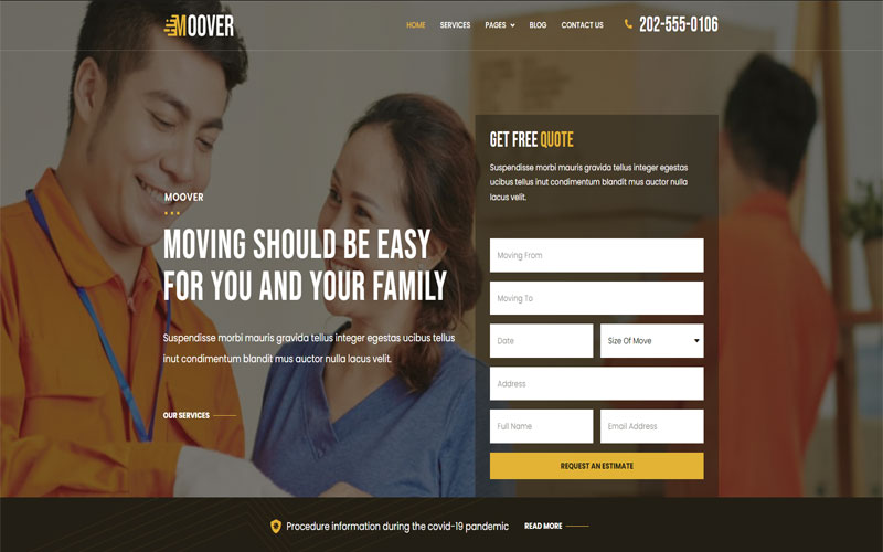 Thiết kế website công ty dịch vụ chuyển nhà